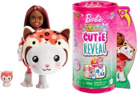 Barbie Cutie Reveal Chelsea - Costume Cuties Serie - Kitty Red Panda Pop