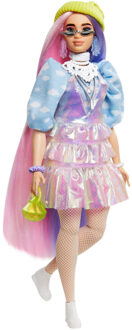 Barbie Pop Barbie Fashionista Barbie Green Cap Long Purple and Pink Hair Multikleur