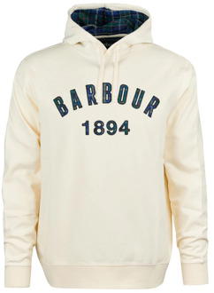 Barbour Affiliate Popover Hoodie - Warm en Comfortabel Barbour , White , Heren - XL