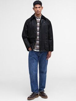 Barbour Bedale Wax Jas Zwart - 50,52,54,56,58