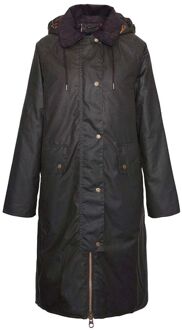 Barbour Dames Waxjas Willows Dark Olive Groen - 40,42,44