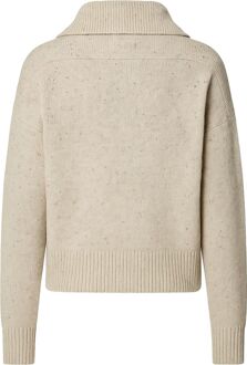 Barbour Damessweater Halfzip Lavensdale Natural Off-White - 44,46