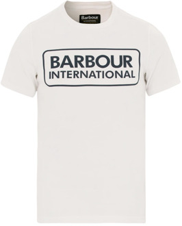 Barbour Essentiële Logo T-shirt Barbour , White , Heren - Xl,L,S