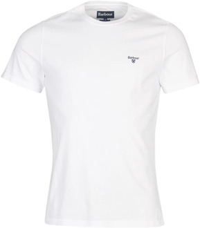 Barbour Essentiële Sport T-shirt Barbour , White , Heren - 2Xl,Xl,L,M,S