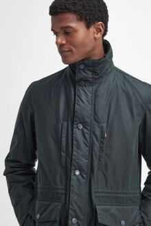 Barbour Falstone Wax Jas Donkergroen - XL,XXL