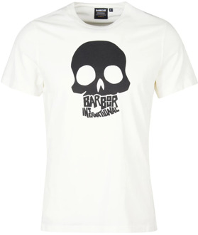 Barbour Grafische Print T-Shirt Barbour , White , Heren - Xl,L,M