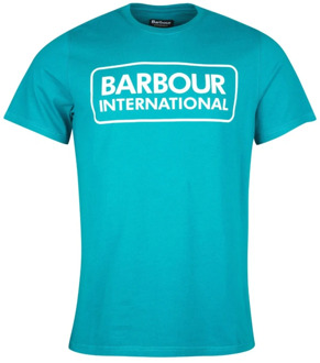 Barbour Groot Logo T-Shirt Barbour , Green , Heren - Xl,L,M