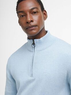Barbour Half Zip Trui Lichtblauw - XXL