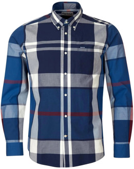 Barbour Heren Tailored Harris Overhemd - Summer Navy Barbour , Blue , Heren - Xl,M,S
