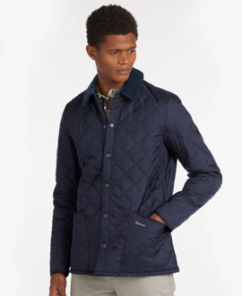 Barbour Heritage Liddesdale Quilted Jas Navy Blauw - M,L
