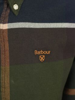 Barbour Iceloch Overhemd Ruit Multicolour Donkergroen