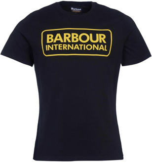 Barbour Iconisch Motorstijl T-Shirt Barbour , Black , Heren - 2Xl,Xl,L,M,S,3Xl