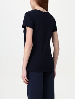 Barbour Klassiek Crew Neck T-shirt met Korte Mouwen Navy