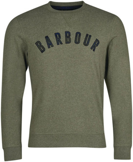 Barbour Klassieke Crew Neck Sweatshirt Barbour , Green , Heren - Xl,L,M