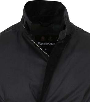 Barbour Lutz Wax Jas Navy Blauw