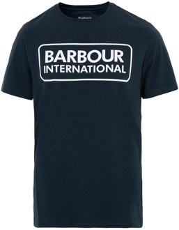 Barbour Moderne Logo Grafische Tee Navy-S Barbour , Blue , Heren - 2Xl,Xl,L,M,S,3Xl