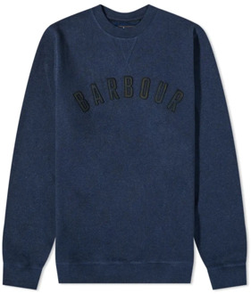 Barbour Navy Debson Sweatshirt Barbour , Blue , Heren - Xl,L,M