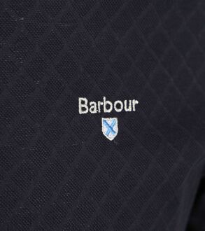 Barbour Polo Sutton Tailored Navy Blauw - L,M,XXL