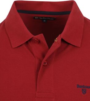 Barbour Poloshirt Bordeaux Rood - M