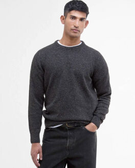 Barbour Pullover mkn0844 tisbury Zwart - L