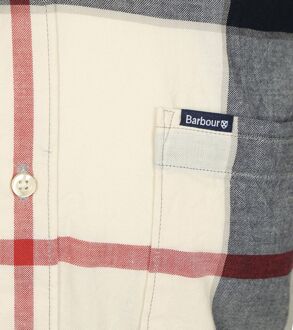 Barbour Shirt Doughill Bleache Pine Tartan Rood - M