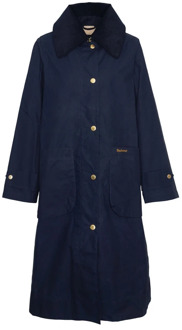 Barbour Single-Breasted Coats Barbour , Blue , Dames - S
