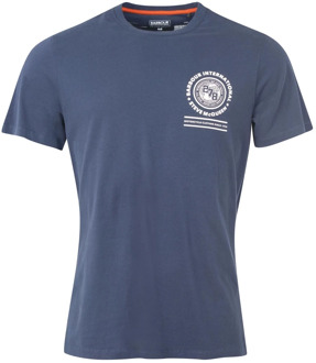Barbour SMQ Victor T-Shirt Navy Barbour , Blue , Heren - Xl,L