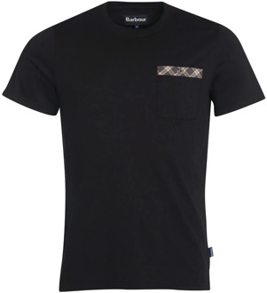 Barbour T-Shirts Barbour , Black , Heren - 2Xl,L,M,S,3Xl