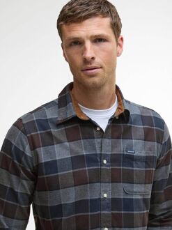 Barbour Valley Overhemd Ruit Antraciet Bruin - L,XL,XXL