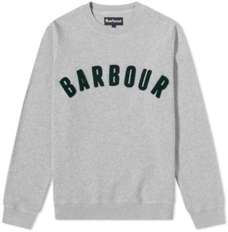Barbour Vintage Logo Crew Sweatshirt Barbour , Gray , Heren - 2Xl,Xl,L,M