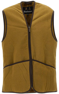 Barbour Warm Pile Rits Gilet Barbour , Brown , Heren - 2Xl,Xl,3Xs,4Xs