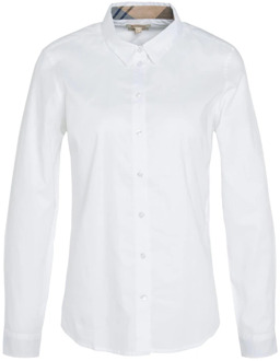 Barbour Witte Casual Overhemd Barbour , White , Dames - L,M,S