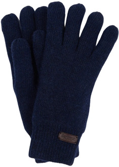 Barbour Zachte gebreide handschoenen met geribbelde boorden Barbour , Blue , Unisex - ONE Size
