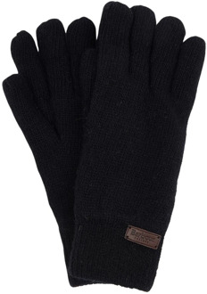 Barbour Zachte gebreide handschoenen met geribbelde manchetten Barbour , Black , Unisex - ONE Size