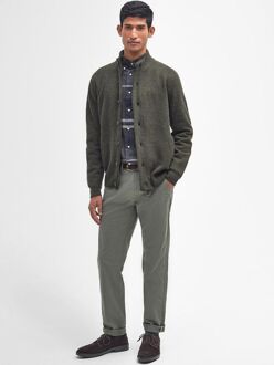 Barbour Zip Vest Lamswol Donkergroen