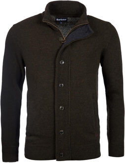 Barbour Zip Vest Lamswol Donkergroen