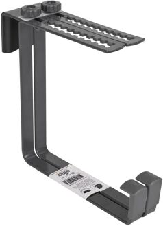 Barcelona balkonhaak metaal antraciet Zwart