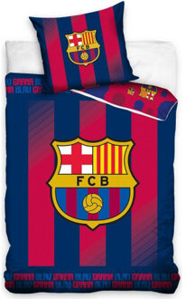 Barcelona Dekbedovertrek Blaugrana 140x200 cm blauw/rood
