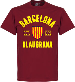 Barcelona Established T-Shirt - Rood - L