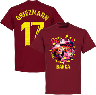 Barcelona Griezmann 17 Gaudi Foto T-Shirt - Bordeaux Rood - XXL