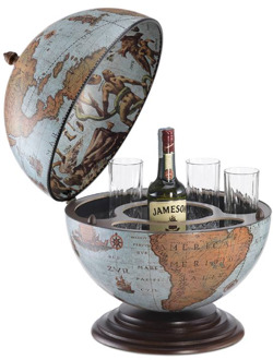 Barglobe 98 Tafelmodel Nettuno Blue Ocean ø 40 cm | Zoffoli - 50 cm. hoog