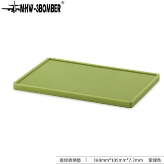 Barista Koffie Anti-Slip Mat Espresso Latte Art Pen Tamper Houder Pad Coffeeware Koffie Grind Zachte Siliconen Mat 51/53/58Mm groen