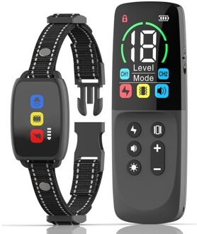 Bark Collar Remote Control Dog Training Collar IP67 Waterproof and Dustproof Adjustable Levels Long Standby Time Suitable for Dogs Weighing 8-120 Pounds for Large Medium Small Dogs