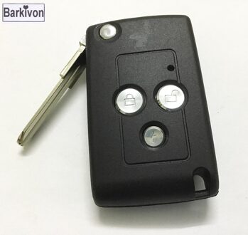 Barkivon Vervanging vouwen gewijzigd refit autosleutel case shell voor Lada Priora Kalina Vaz flip sleutelhanger behuizing cover
