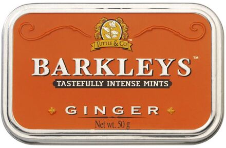 Barkleys Barkleys Tin Ginger 50 Gram