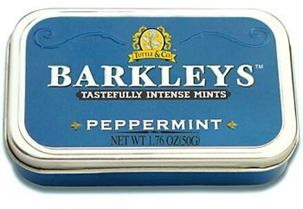 Barkleys Barkleys Tin Peppermint 50 Gram