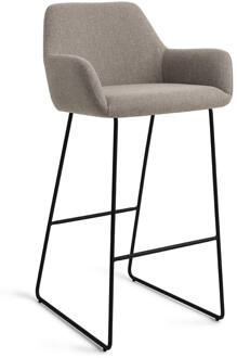 Barkruk 'Hiroo' Slide Black, kleur Foggy Fusion (zithoogte 75cm)