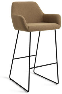 Barkruk 'Hiroo' Slide Black, kleur Willow (zithoogte 75cm)