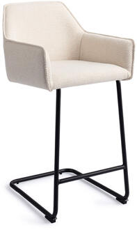 Barkruk 'Hofu' Arch Black, kleur Enoki (zithoogte 65cm)