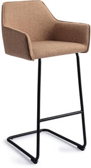 Barkruk 'Hofu' Arch Black, kleur French Toast (zithoogte 75cm)